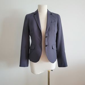 J. Crew school boy blazer 100% wool size 0 XS fully lined grey Academia Vintage